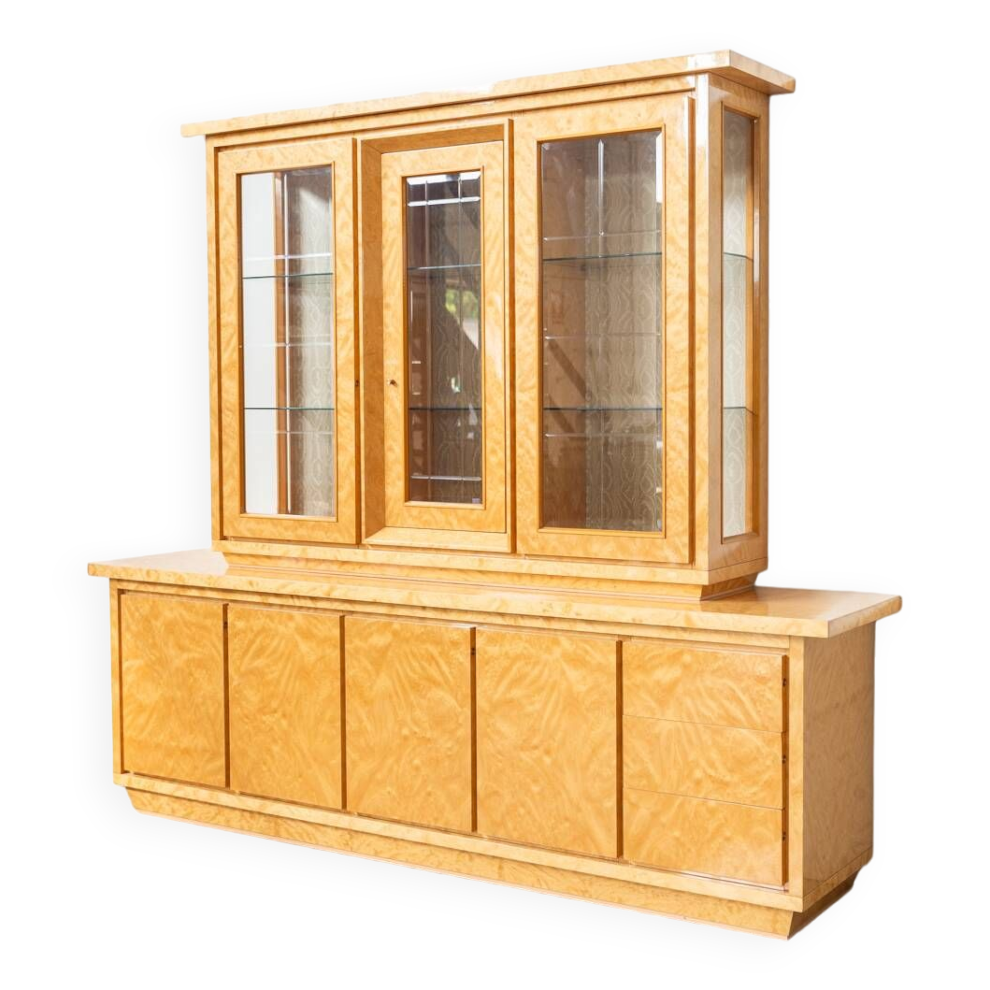 Aparador con vitrina, 1980/1990