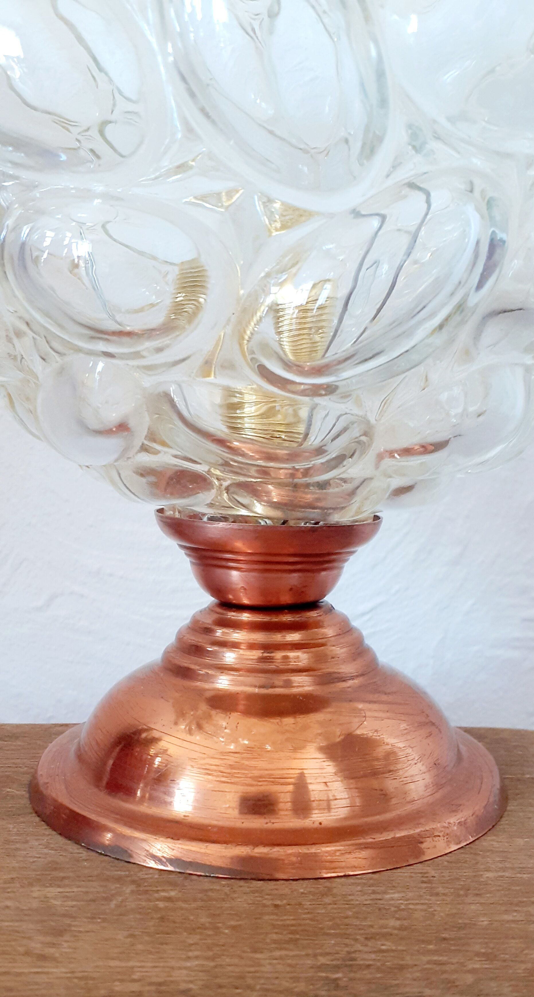 Table lamp, bubble globe 60s