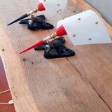 Pair of vintage sconces year 60 rockabilly