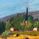 Tableau study Pastel attr. Ed. Pannetier (1884-1965) sunny countryside