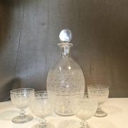 Carafe et verres Baccarat