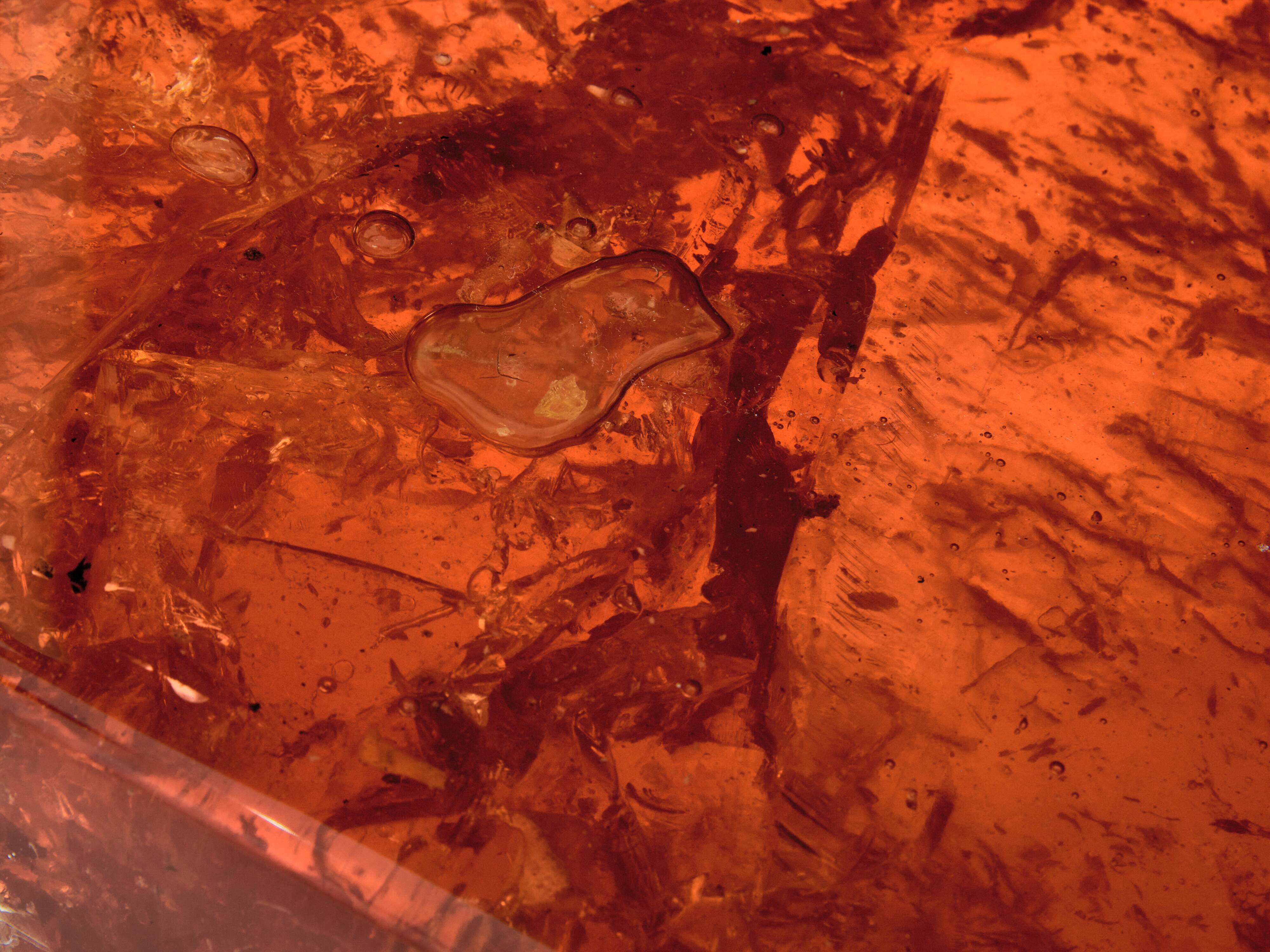 Marie-Claude De Fouquières orange fractal resin coffee table 1970