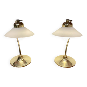 Paire de grandes lampes