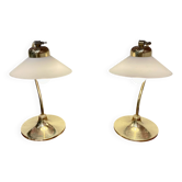 Pair of large scandinavian design lamps from the 1960s.