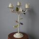 Retro Kitsch Painted Metal Candlestick Candelabra Candle Holder 5 Branches