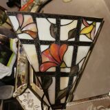 Stained glass wall lamp