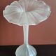 "Jack In The Pulpit" White Glass Vase