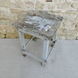 Wooden workshop stool, original color