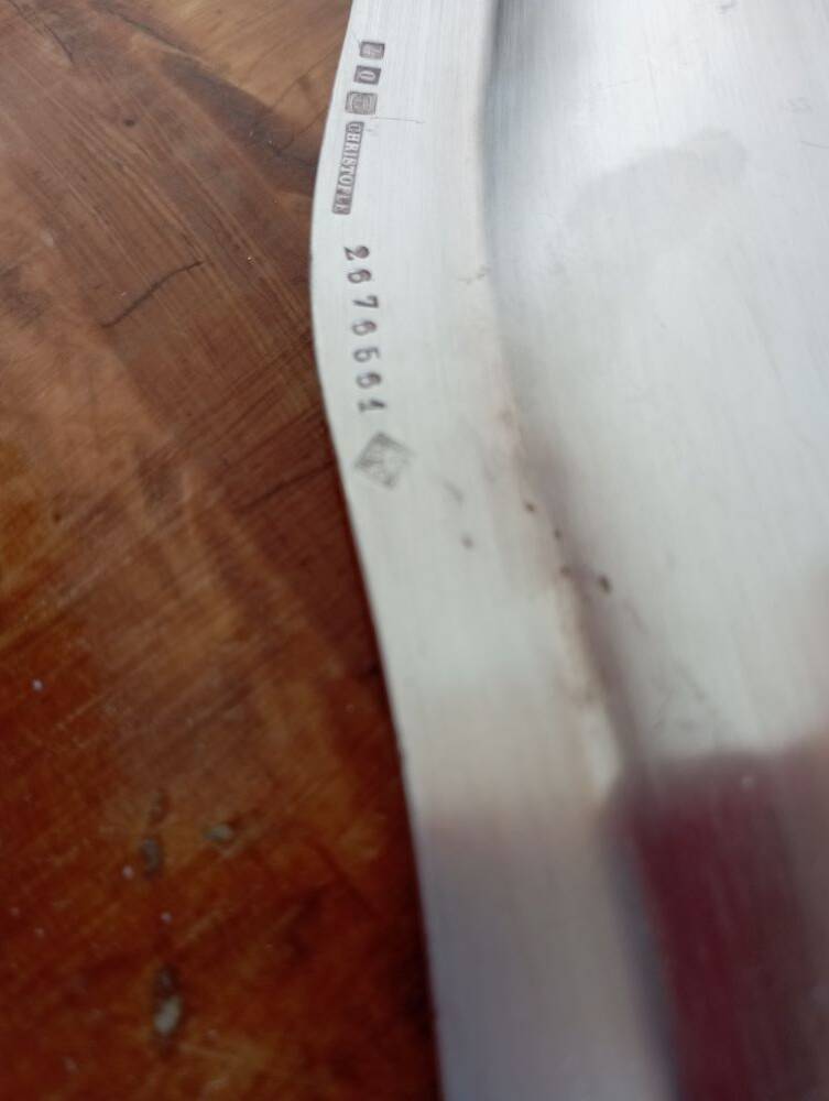 Christofle oval silver dish 41cm