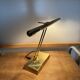 Modernist desk or piano lamp in gilded brass - 1970s/80s