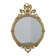 Miroir rond néoclassique français en finition cuivre, 20e siècle