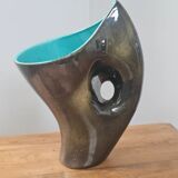 Vintage 1950 free-form vase - Belgian ceramist Alexandre de Wemmel