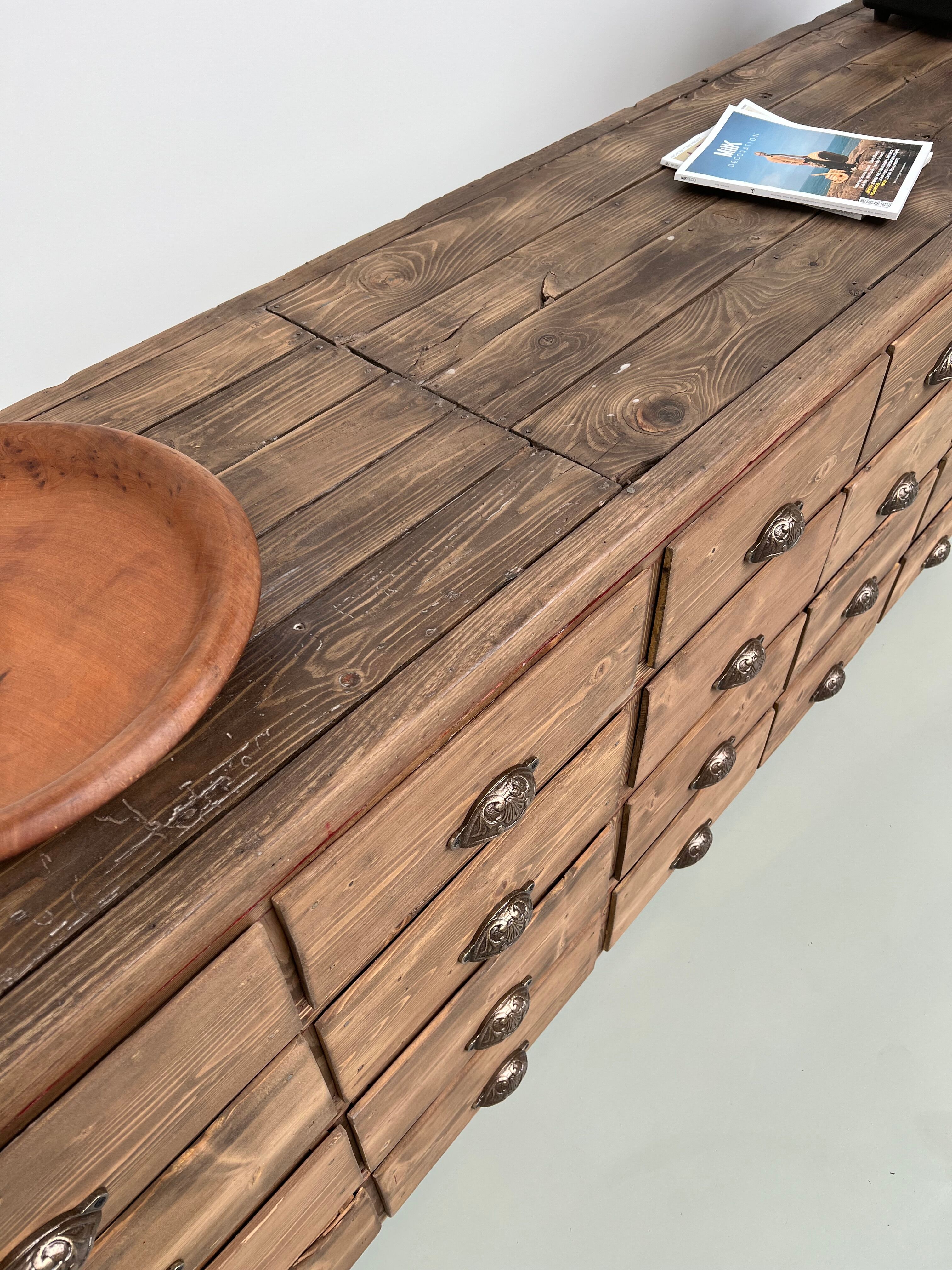 Very large craft furniture with 32 drawers