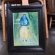Veiled woman, old frame