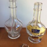 Bouteille à liqueur 4 compartiments Marie Brizard bordeaux