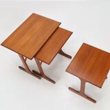 Set of 3 teak wood nesting tables by G-Plan, 1970s, UK ca. 1970