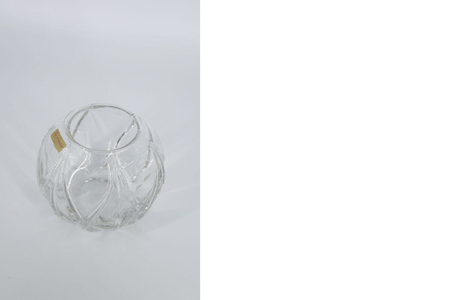 German Crystal Ball Vase from Nachtmann, 1960s