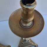 Pair of bronze torches 17th