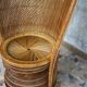 Fauteuil rotin style Emmanuelle 1970's