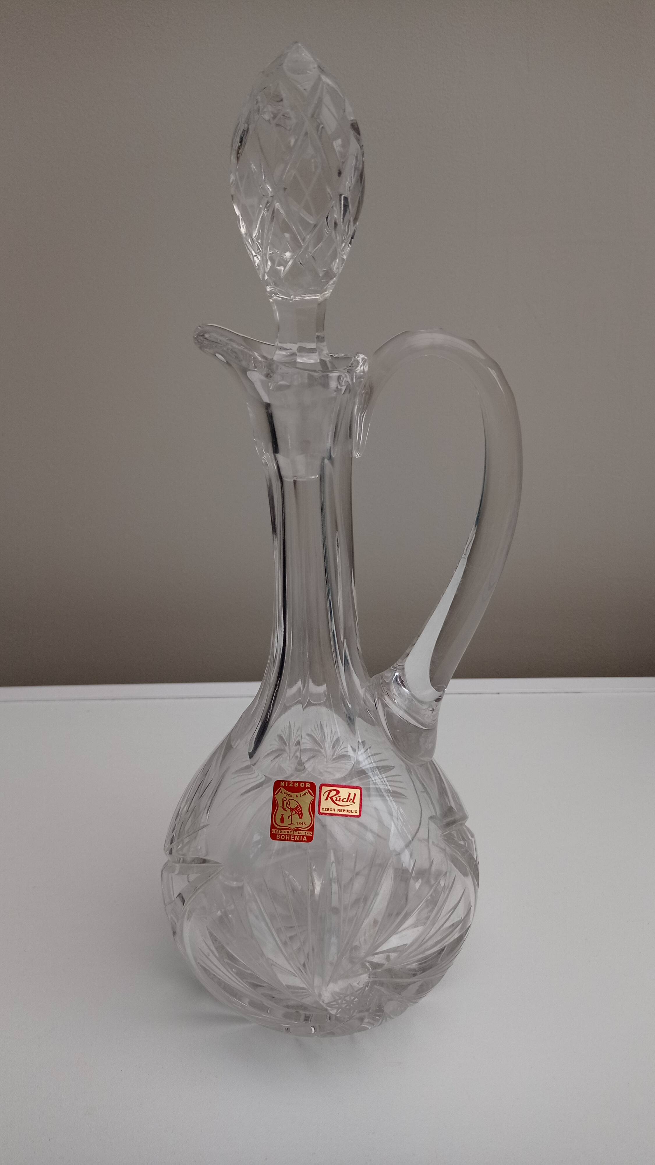 Czech crystal carafe Ruckl