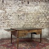 Flat mahogany desk Louis Philippe XIX century