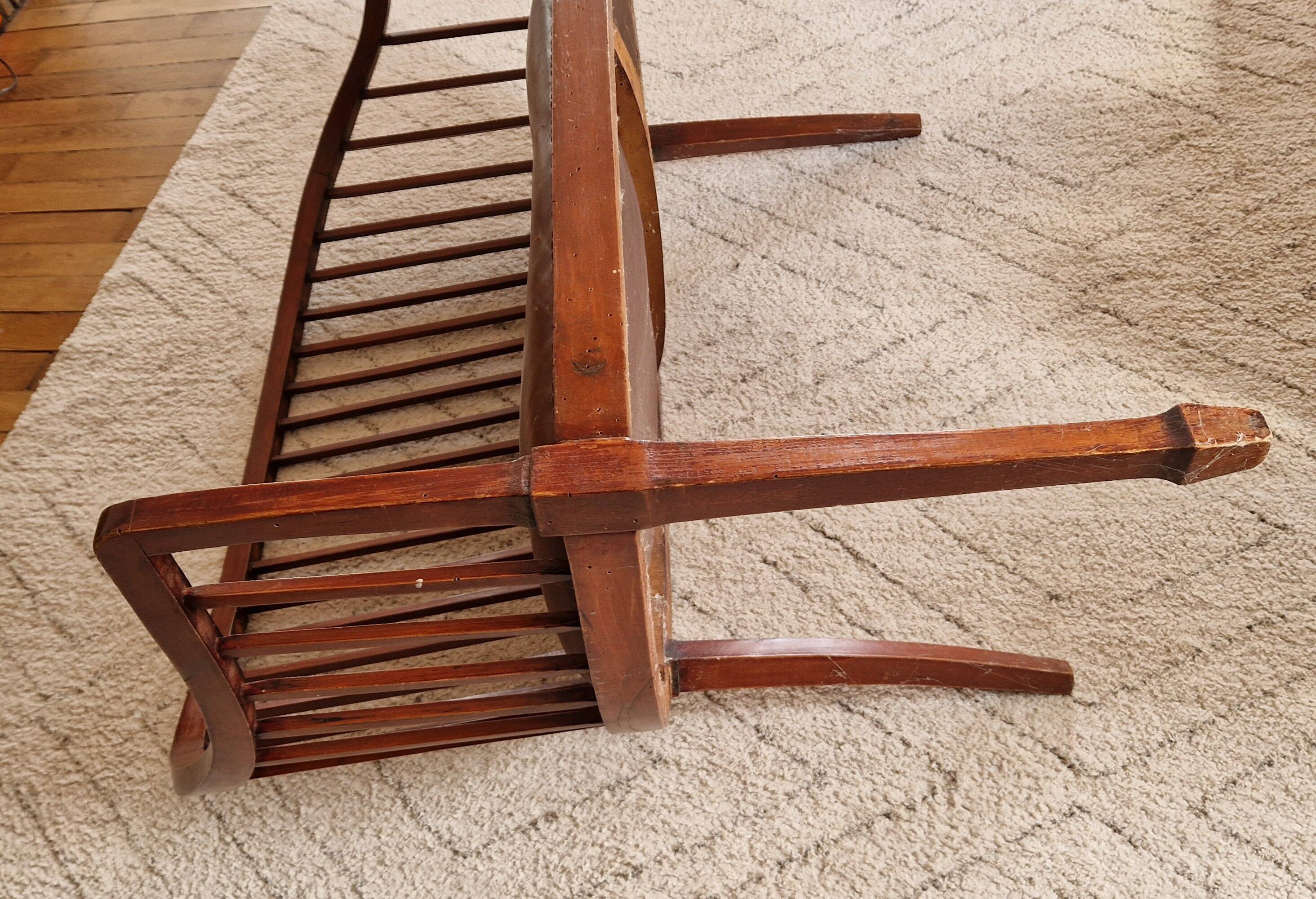 Small Art Deco bench and armchairs in beech, 1930s