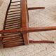 Small Art Deco bench and armchairs in beech, 1930s