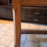 19th century farm table in solid oak