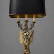 Very large Empire lamp / Egyptian Revival in gilded bronze with an eagle.