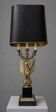 Very large Empire lamp / Egyptian Revival in gilded bronze with an eagle.