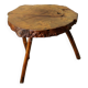 Side table, low brutalist tree stump.