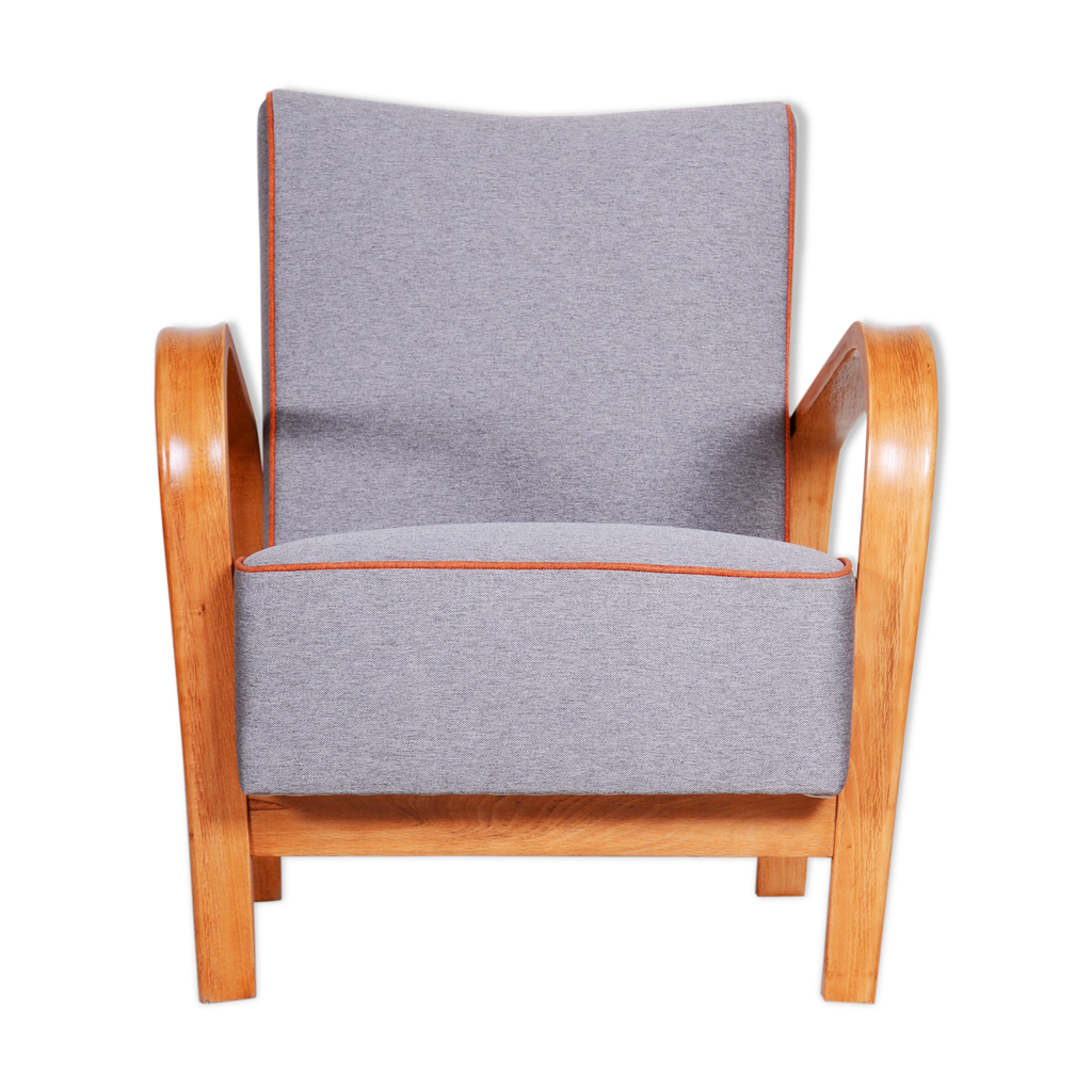 Fauteuil Art Déco fabriqué dans les années 1930 en Tchéquie. Hêtre ...