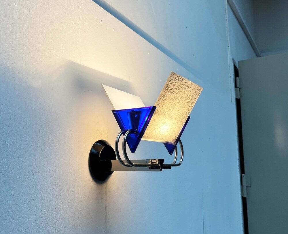 Postmodern Italian model applied Murana by Perry A. King and S. Miranda for Arteluce, 1980s.