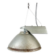 Industrial Factory Pendant Lamp with Frosted Glass Cover, 1970s