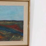 Original mid-century Swedish oil on panel – “Bold Landscape”