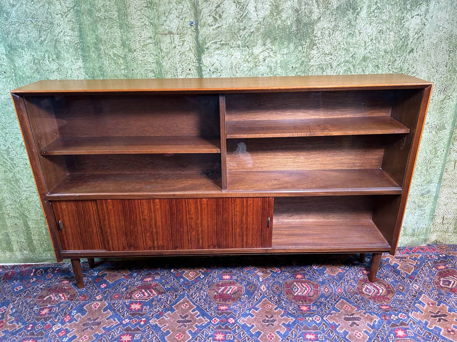 Mid century retro vintage teak bookcase 1960
