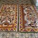 Duo of old oriental wool rugs