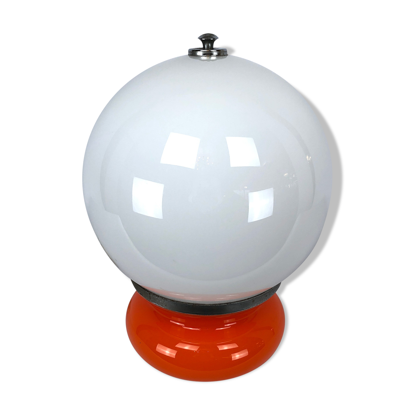 Lampe de table en verre de Murano de couleur italienne vintage par Mazzega