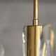 Italian brass chandelier with glass icicles from Sciolari, 1970