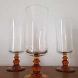 Luminarc amber footed champagne flute