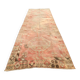 Vintage Turkish hallway rug 137x385 cm