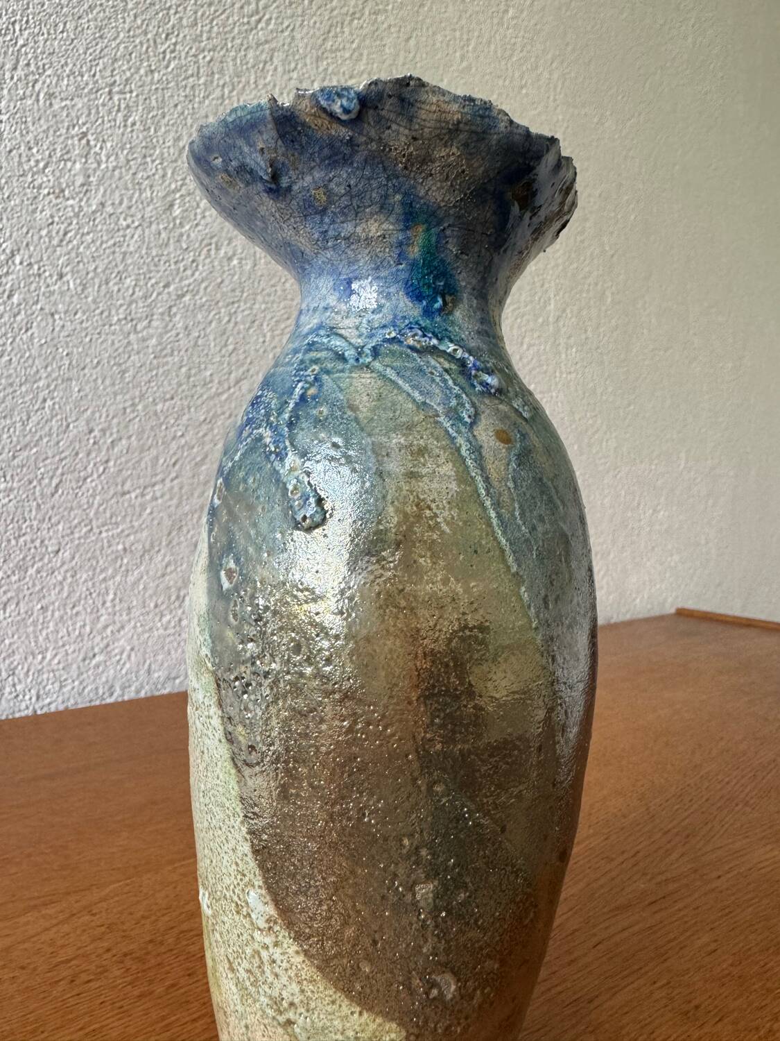 Vintage raku vase
