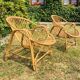 Fauteuil vintage corbeille rotin