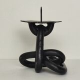 Brutalist "chain" candle holder