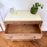 Art Deco chest of drawers in solid oak