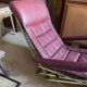 Chaise longue bordeaux, 1960