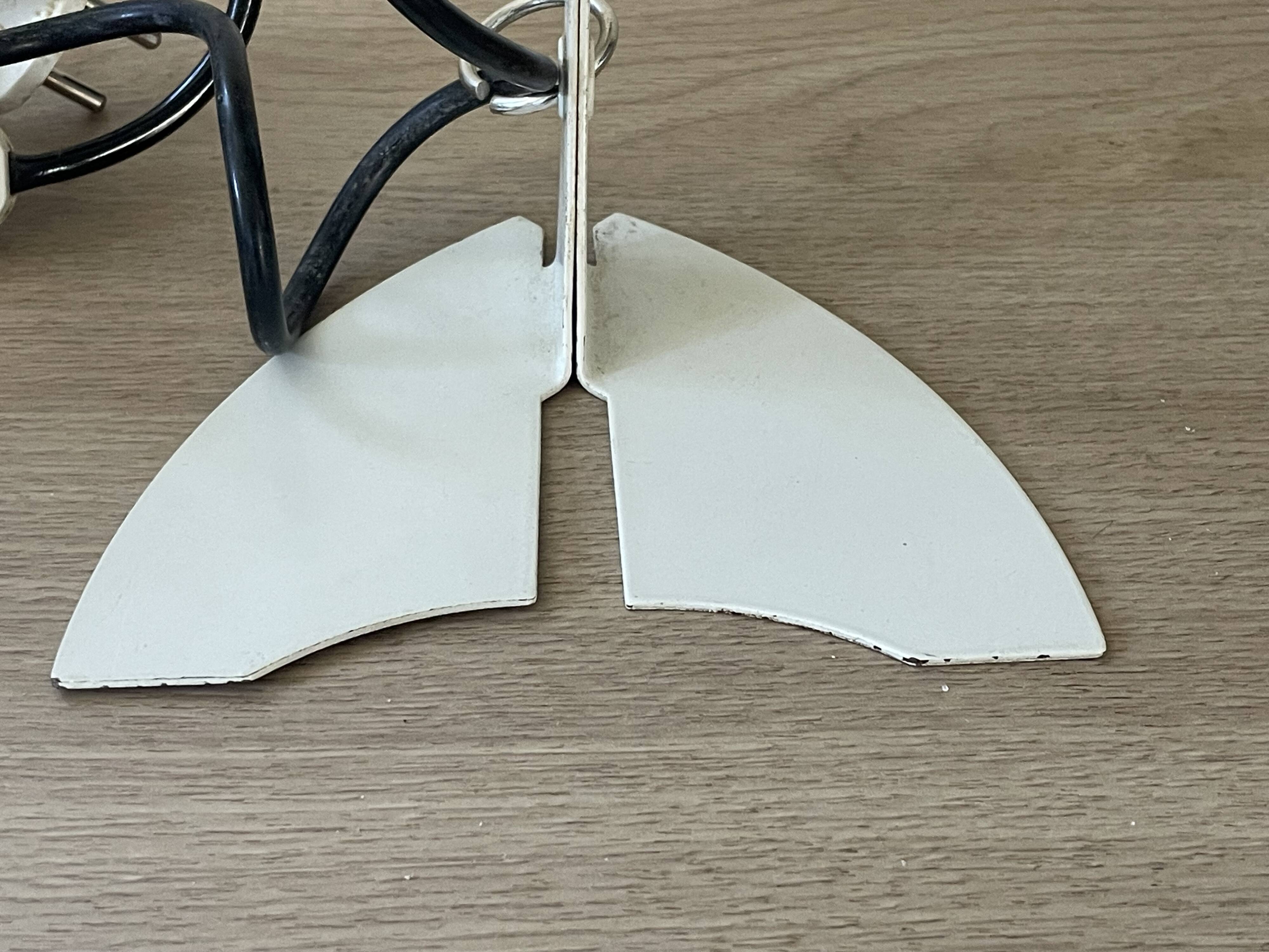 Adjustable eye ball lamp, Italian design from the 1970s.