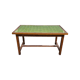 Vintage French dining table with green tiles, 1950s/60s.