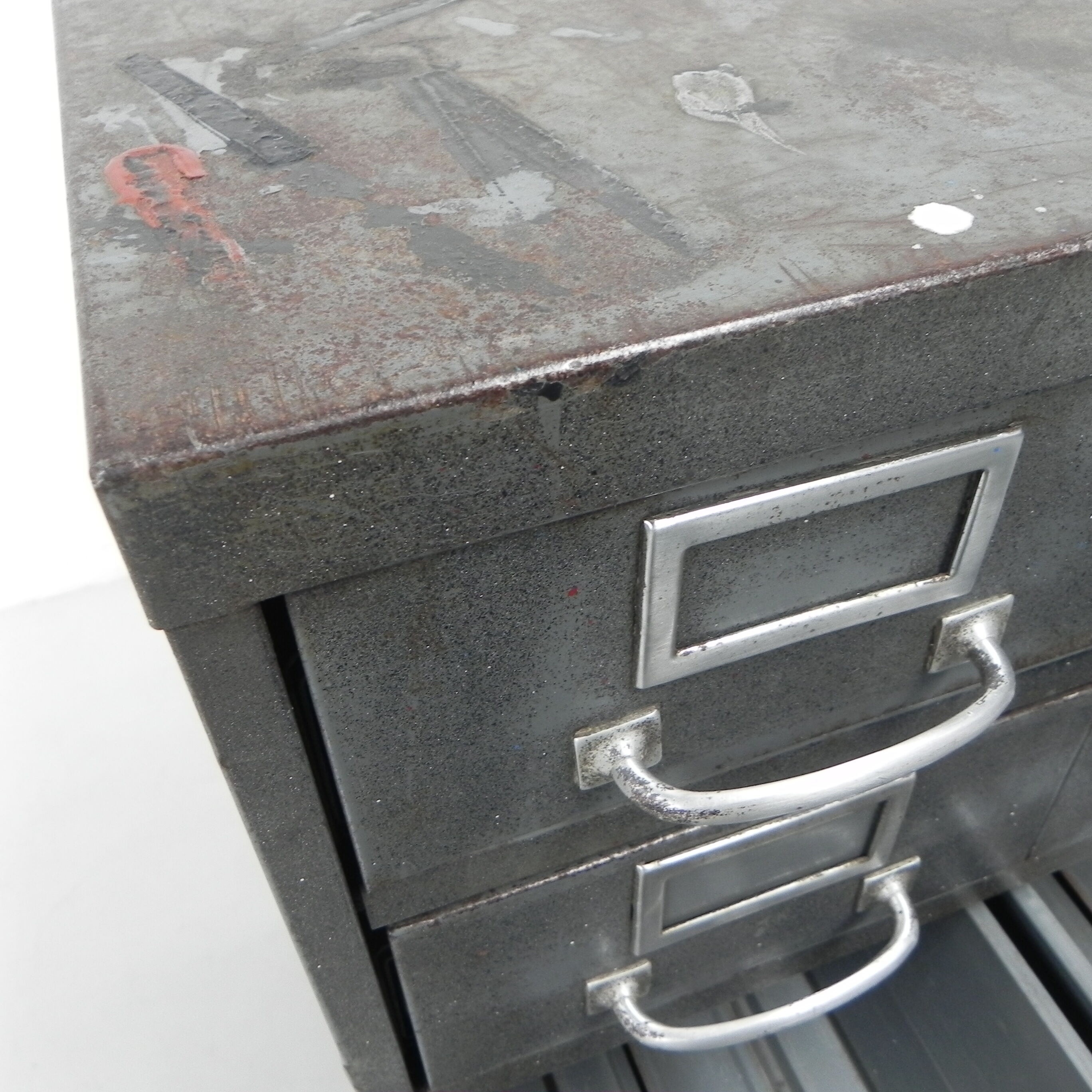 Industrial Steel Chest of Drawers with 20 Drawers