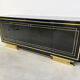 Vintage brass and lacquer sideboard, 1980s
